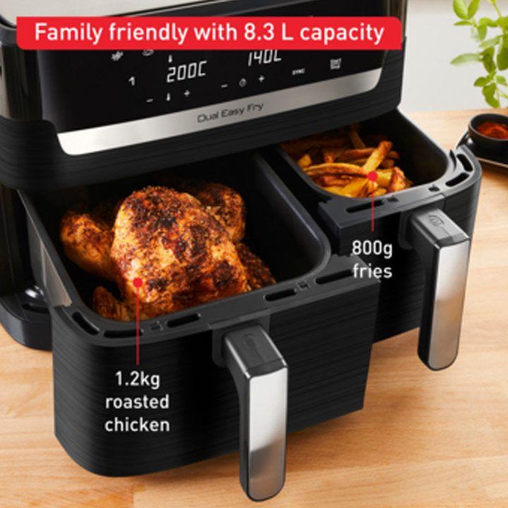 Tefal Dual Easy Fry Air Fryer 8.3L | EY901840