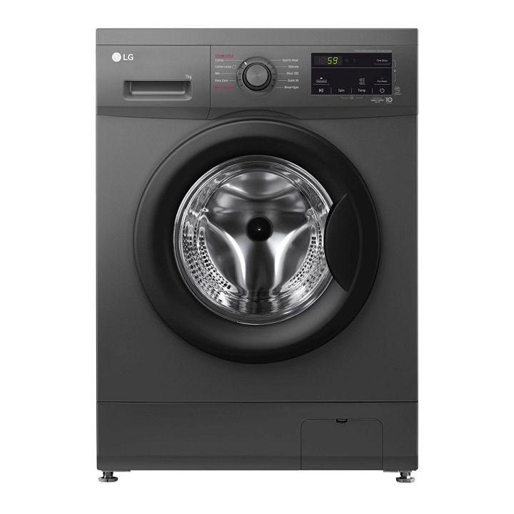 LG 7Kg Front Loading Washing Machine Made In India - Middle Black | F2J3HYL6J