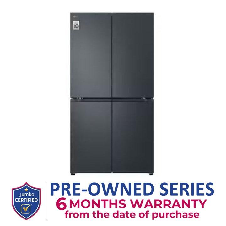 LG 704L Side-by-Side Refrigerator - Black Steel | GR-B34FFCDB