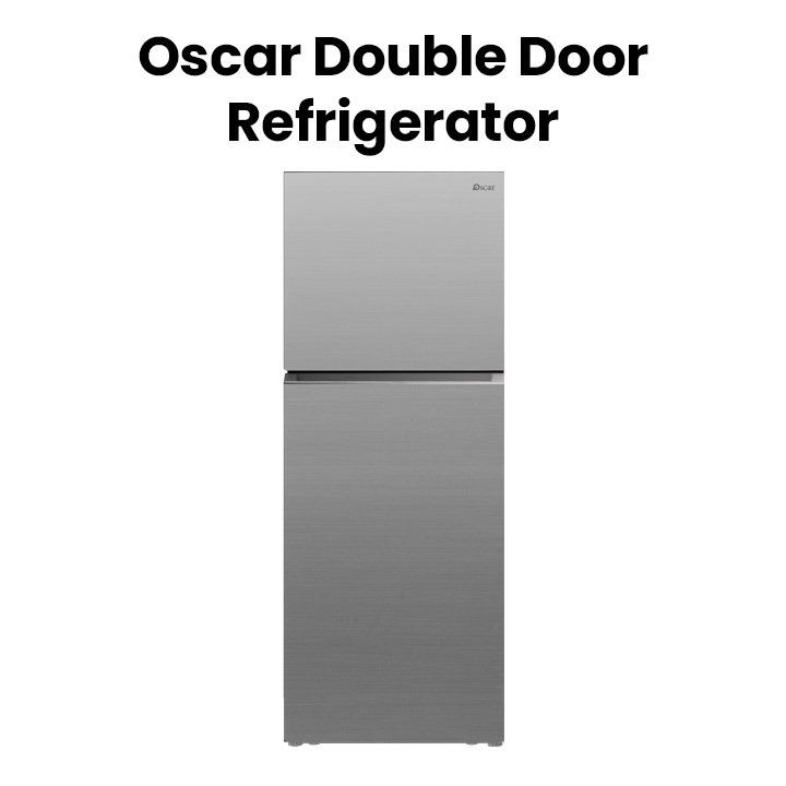 Oscar No-Frost Double Door Refrigerator - Silver | ORF500NFTS