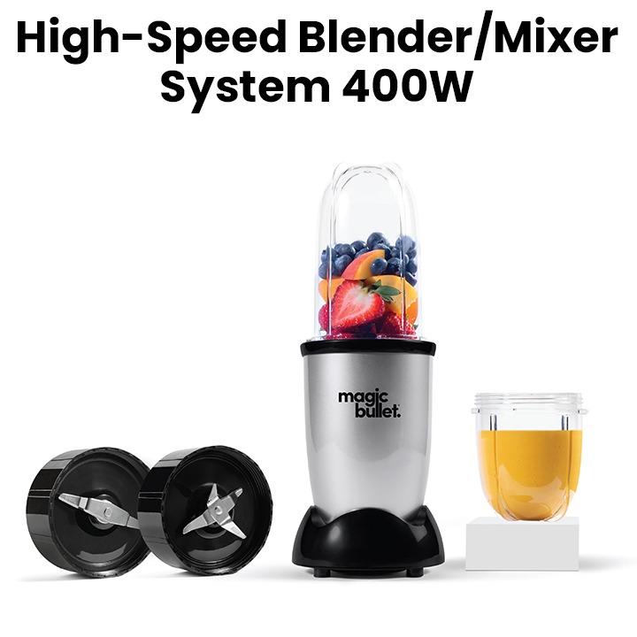 Magic Bullet MB4-0612 6-Piece High-Speed Blender/Mixer System, 400W, 0.6L