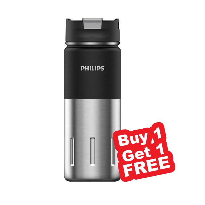 Philips GOZERO Hydration Thermal Water Bottle - Black | AWP2656BK/56