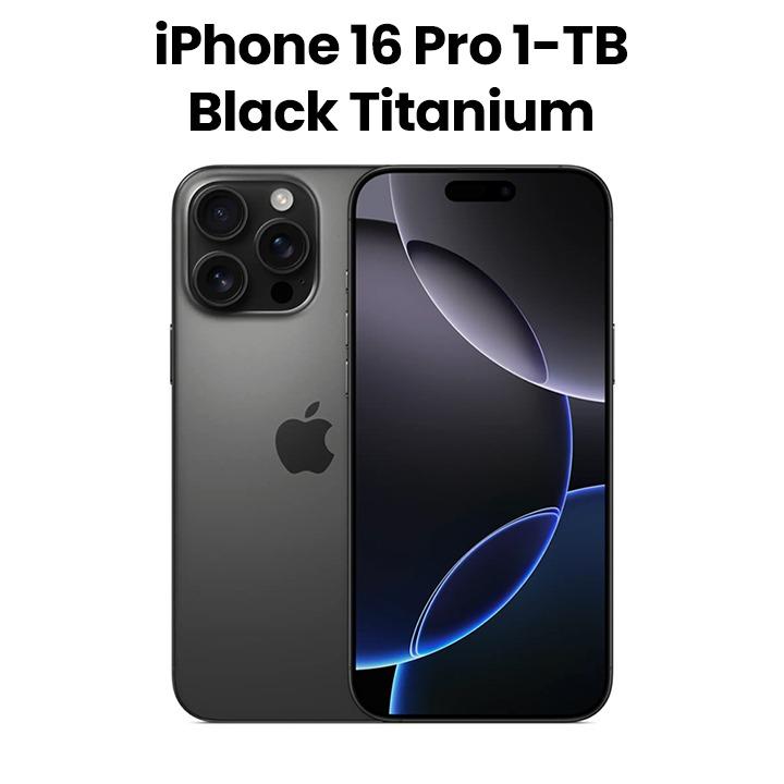 Apple iPhone 16 Pro 1TB Smartphone - Black Titanium | MYN83AE/A