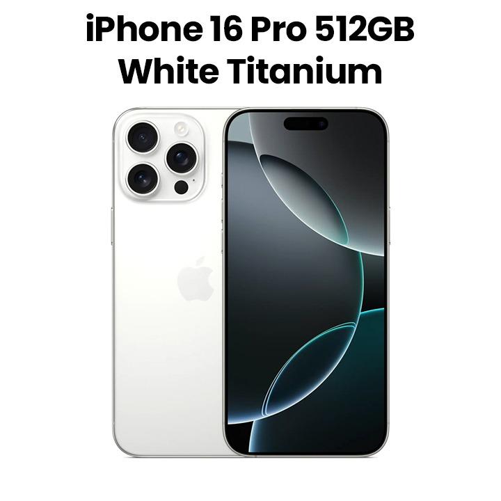 Apple iPhone 16 Pro 512GB Smartphone - White Titanium | MYN53AE/A