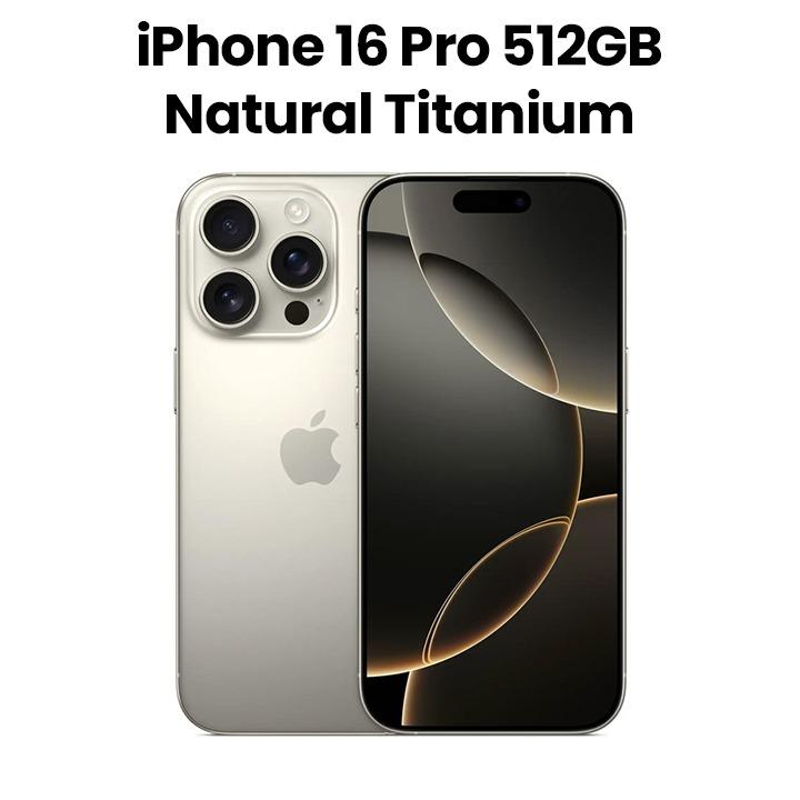 Apple iPhone 16 Pro 512GB Smartphone - Natural Titanium | MYN73AE/A