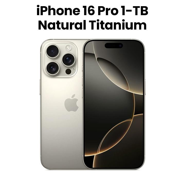 Apple iPhone 16 Pro 1TB Smartphone - Natural Titanium | MYNC3AE/A