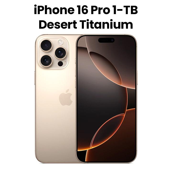 Apple iPhone 16 Pro 1TB Smartphone - Desert Titanium | MYNA3AE/A