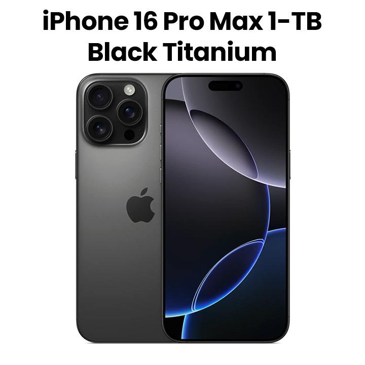Apple iPhone 16 Pro Max 1TB Smartphone - Black Titanium | MYWQ3AE/A