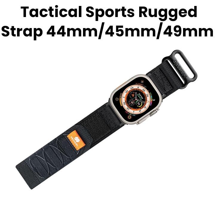 Moxedo Tactical Sports Rugged Strap 44/45/49mm - Black | MX-AWS029