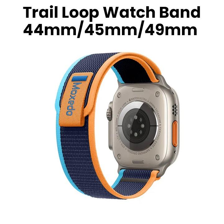 Moxedo Trail Loop Watch Band 44/45/49mm - Orange/Light Blue | MX-AWB015