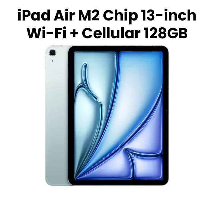 Apple iPad Air 13-inch Wi-Fi + Cellular 128GB - Blue |MV6R3AB/A