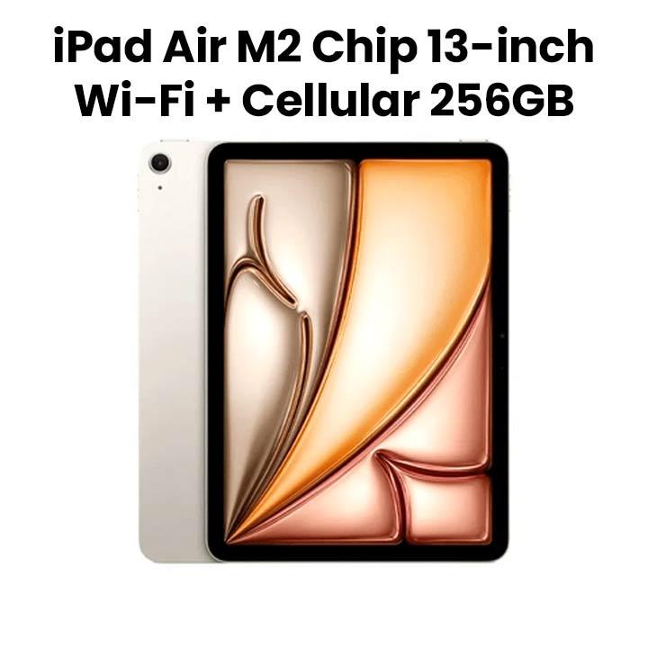 Apple iPad Air 13-inch Wi-Fi + Cellular 256GB - Starlight |MV6X3AB/A