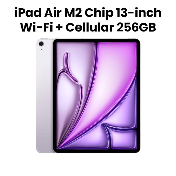 Apple iPad Air 13-inch Wi-Fi + Cellular 256GB - Purple |MV6Y3AB/A