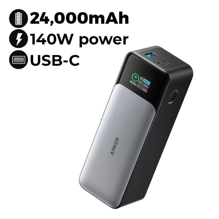 Anker 737 Powerbank 24000mAh 140W – Black | A1289011