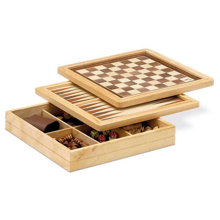 Cayro Inlaid Chess Draughts and Backgammon|CYR603