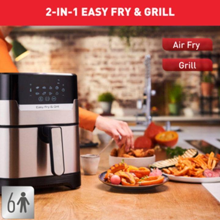 Tefal Easyfry & Grill 2-in-1 Precision+ Digital Air Fryer 4.1L | EY505D27