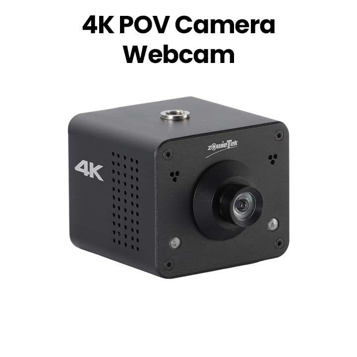 ZOWIETEK ZowieCam 4K POV Webcam - HDMI/SDI, RTSP/RTMP/SRT, Live Streaming to YouTube/Twitch - Black | ZOWIECAM-POV