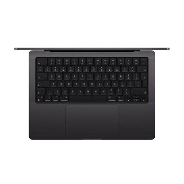 ماك بوك برو 14 إنش: شريحة Apple M4 مع وحدة معالجة مركزية 10 نوى ووحدة معالجة رسومية 10 نوى، ذاكرة 24 جيجابايت، قرص SSD بسعة 1 تيرابايت - أسود فلكي | MCX04ZS/A