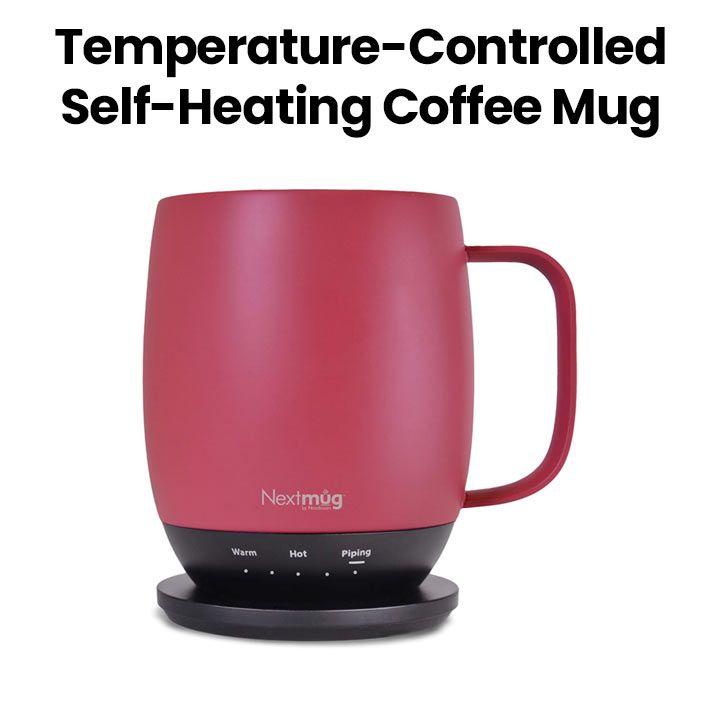 NextMug Temperature-Controlled Self-Heating Coffee Mug - Dusty Rose | MMA-1122
