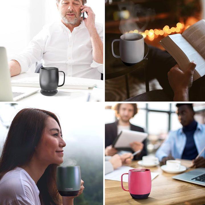 NextMug Temperature-Controlled Self-Heating Coffee Mug - Dusty Rose | MMA-1122