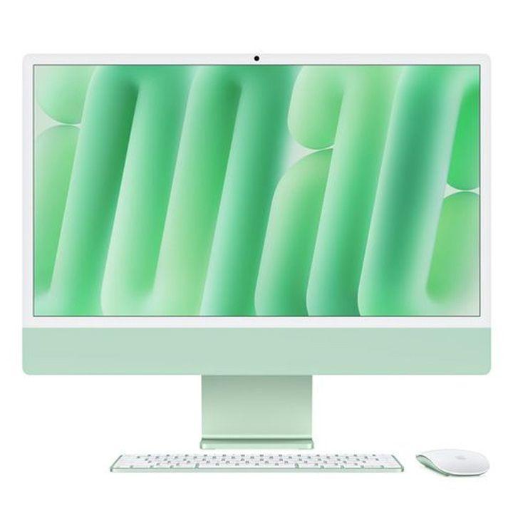 Apple 24-inch iMac with Retina 4.5K display: Apple M4 chip with 8-core CPU and 8-core GPU, 16GB, 256GB SSD - Green |MWUE3AB/A