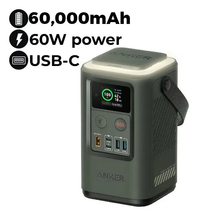 Anker 548 192Wh PowerCore Reserve up to 60W - Sprout Green | A1294H61
