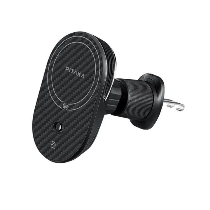 Pitaka Magez Carbon Car Mount Wireless Charger Black | CM2402N