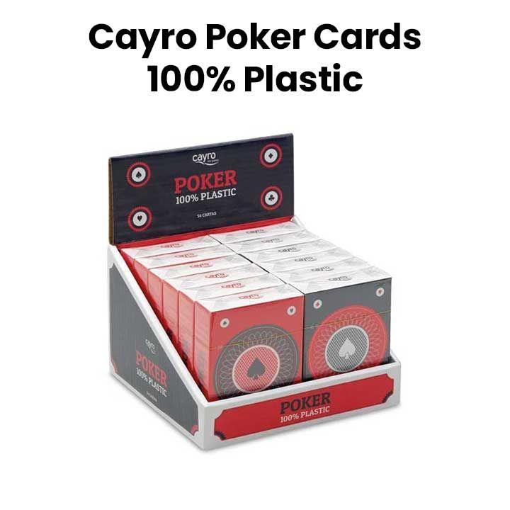 Cayro Poker Cards 100% Plastic|CYR5505
