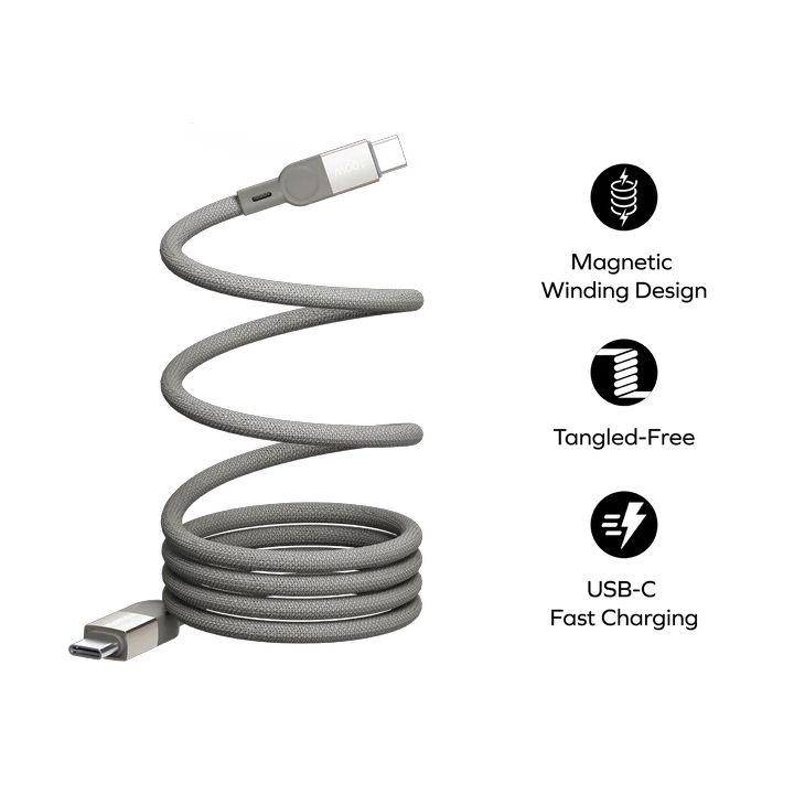 Momax Elite Mag Link 100W USB-C to USB-C Magnetic 2M Cable | DC36L