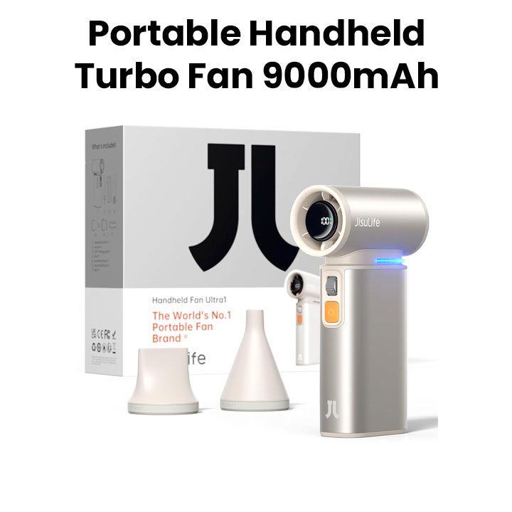 Jisulife Portable Handheld Turbo Fan - Brown | FA55