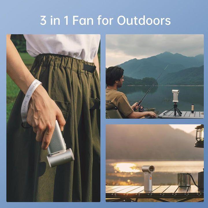 Jisulife Portable Handheld Turbo Fan - Brown | FA55