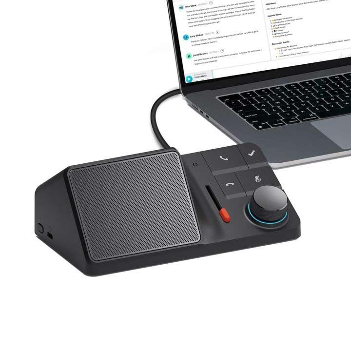 Hidock 8-in-1 USB-C Docking Station with AI Voice Recorder - White | H1E