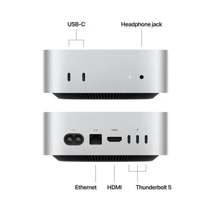 Apple Mac Mini: Apple M4 Pro chip with 12-core CPU and 16-core GPU, 24GB, 512GB SSD |MCX44AB/A