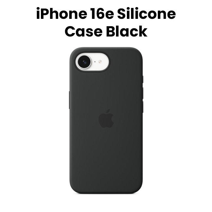 Apple iPhone 16E Silicone Case – Black