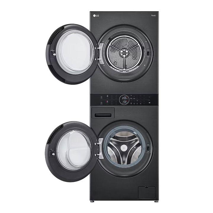 LG 12/10 Kg Wash Tower - Black Steel | W4W8BVPKZHM
