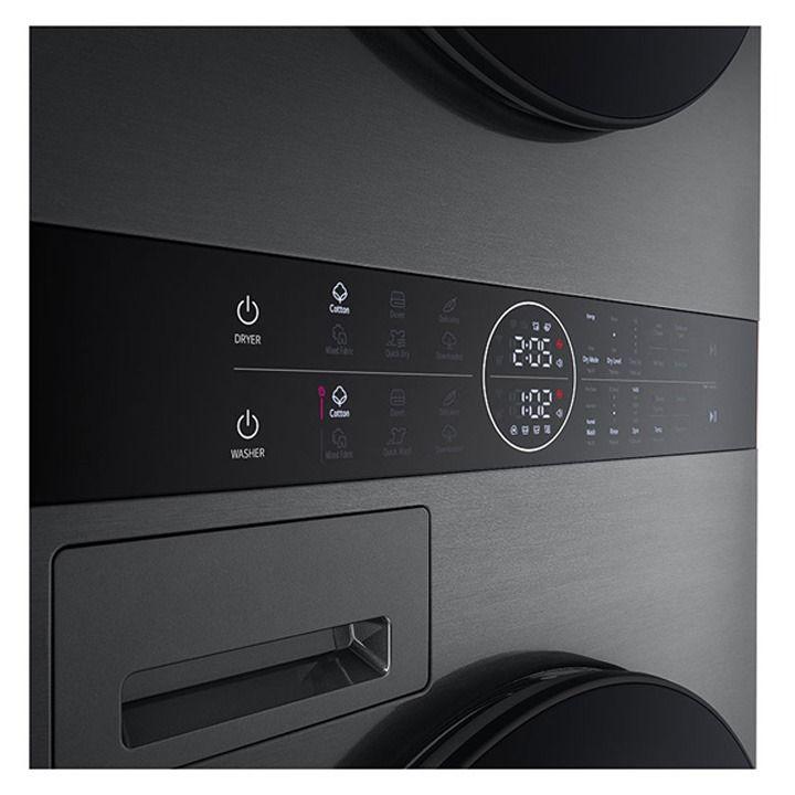 LG 12/10 Kg Wash Tower - Black Steel | W4W8BVPKZHM
