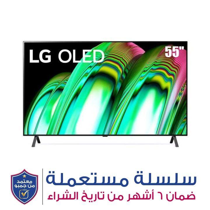 LG OLED TV 55 Inch A2 series, Cinema Screen Design 4K Cinema HDR webOS22 with ThinQ AI Pixel Dimming | OLED55A26LA