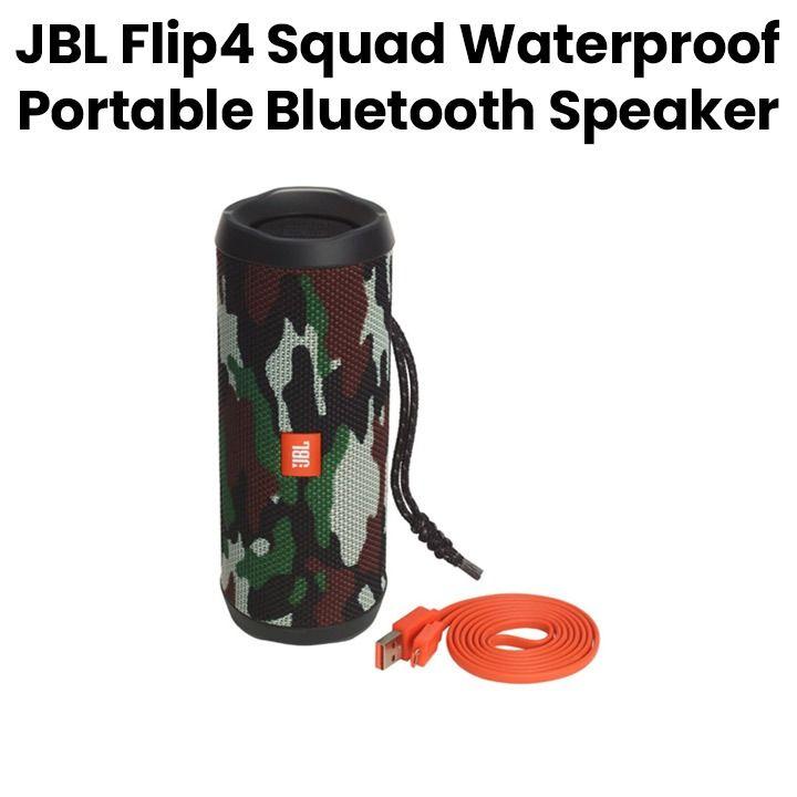 JBL Flip 4 Waterproof Portable Bluetooth Speaker - Squad | FLIP4SQUAD