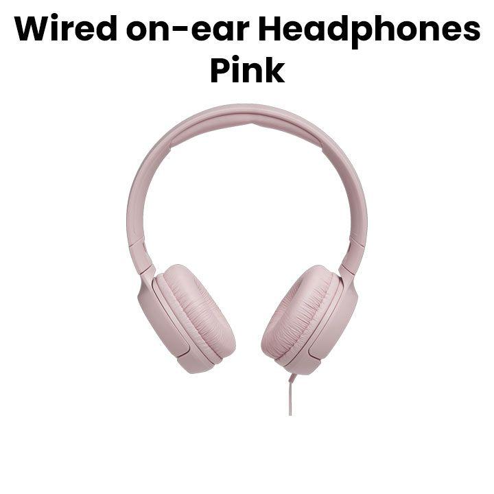 JBL Wired on-ear Headphones - Pink | TUNE 500