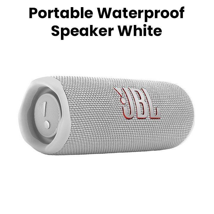JBL Flip 6 Portable Waterproof Speaker - White