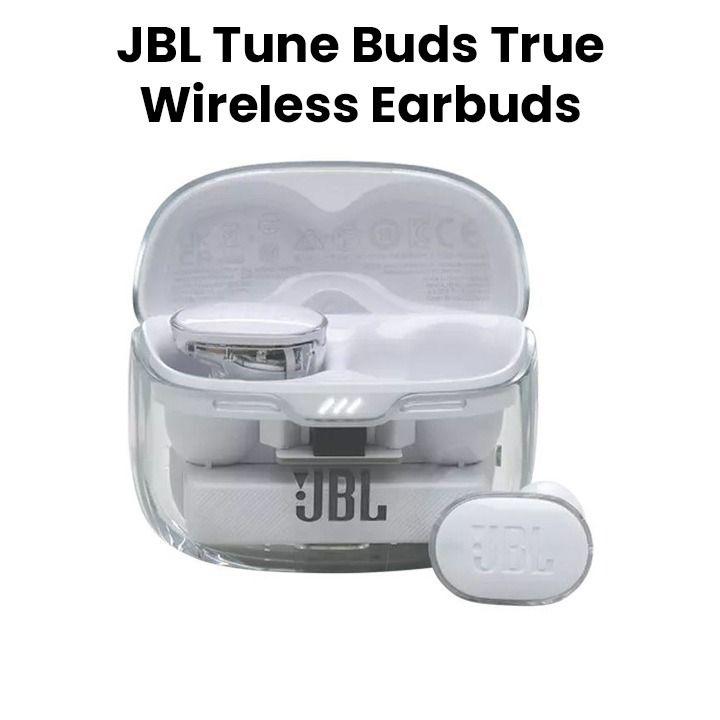 JBL Tune Buds | True Wireless Noise Cancelling Earbuds - White Ghost Edition
