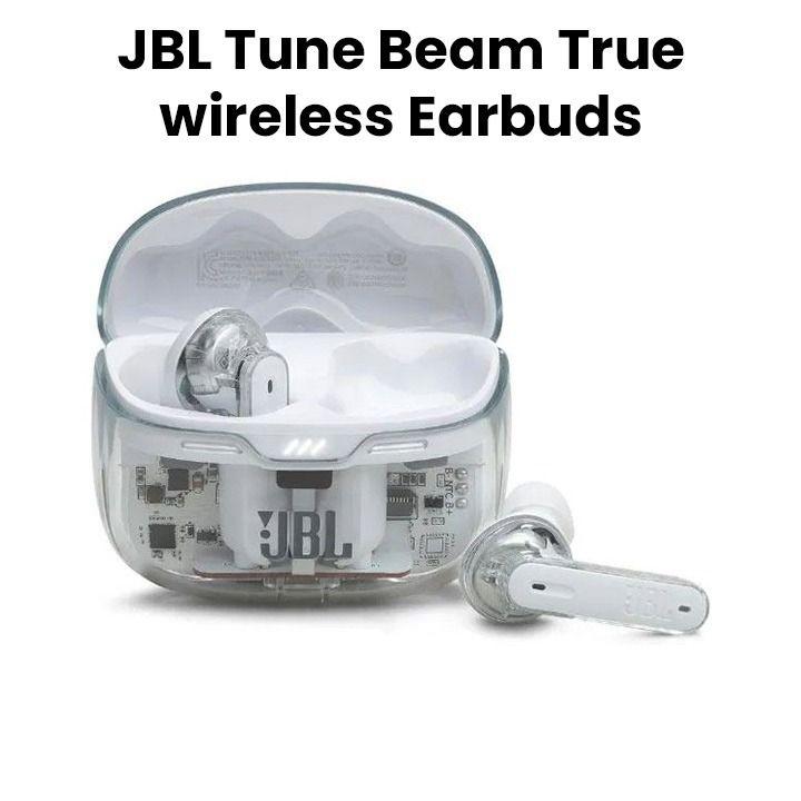JBL Tune Beam | True wireless Noise Cancelling Earbuds - White Ghost