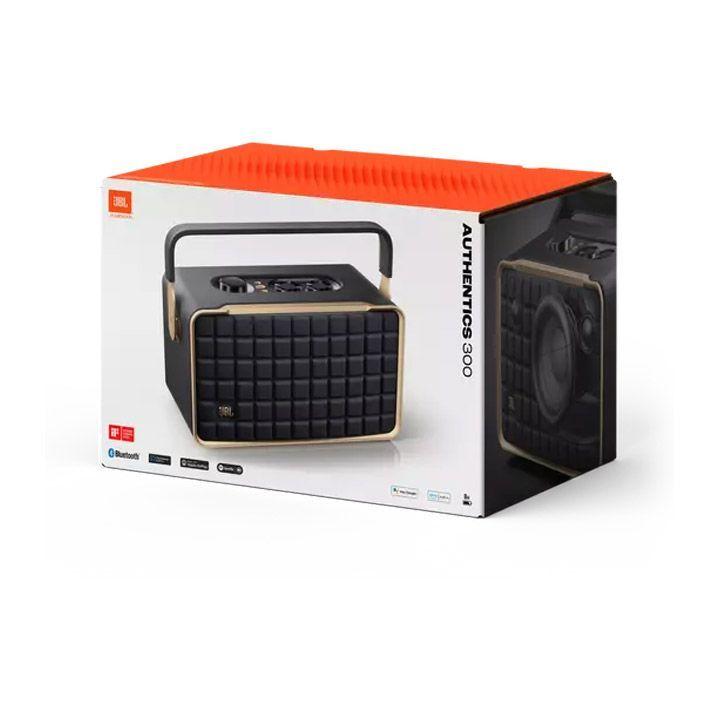 JBL Authentics 300 Smart Home Speaker with Wi-Fi, Bluetooth and Voice Assistants with Retro Design