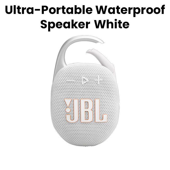 JBL Clip 5 | Ultra-Portable Waterproof Speaker - White