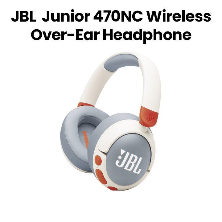 JBL Wireless Over-Ear Noise Cancelling Kids Headphones White|JBLJR470NCWHT