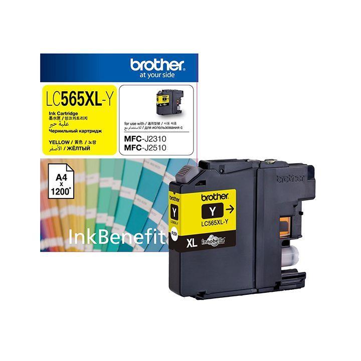 Genuine Brother Ink Cartridge - Yellow | LC565XLY