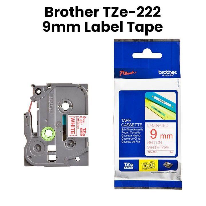 Genuine Brother TZe-222 9mm Label Tape