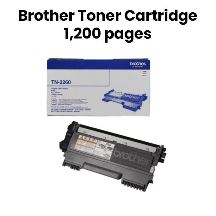 Genuine Brother TN-2260 Toner Cartridge - Black