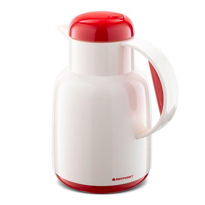 Rotpunkt 1 Ltr Vacuum Jug - White/Cayenne | R970