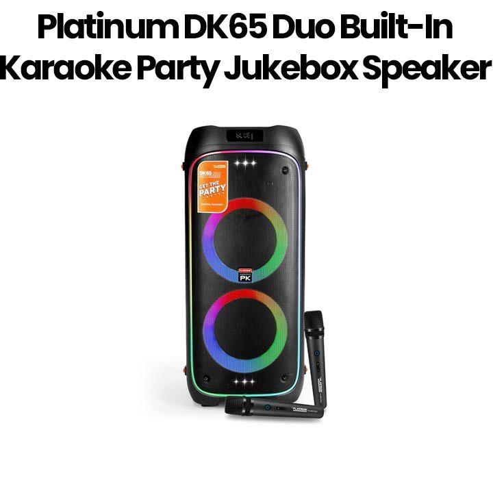 Platinum DK65 Duo Built-In Karaoke Party Jukebox Speaker
